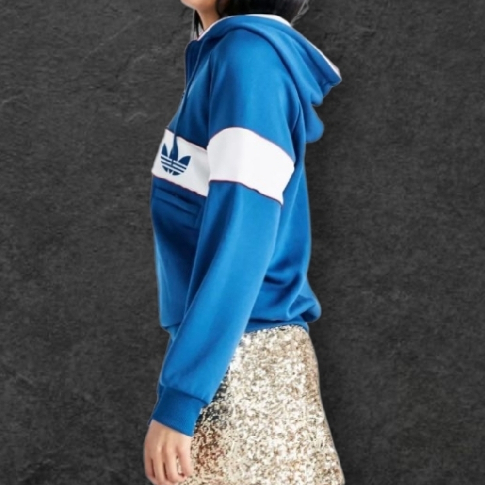 Adidas Originals SM Blue New York 1986 Hoodie Sweatshirt. - Picture 4 of 14